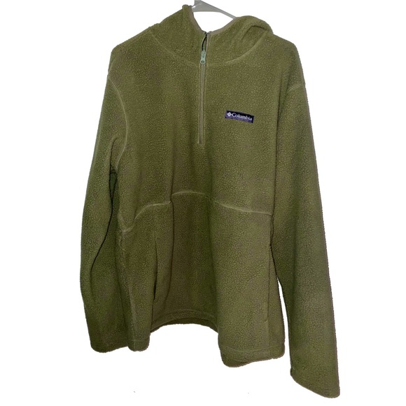 NEW Columbia 1/3 Zip Fleece Anorak Jacket - Picture 2 of 3